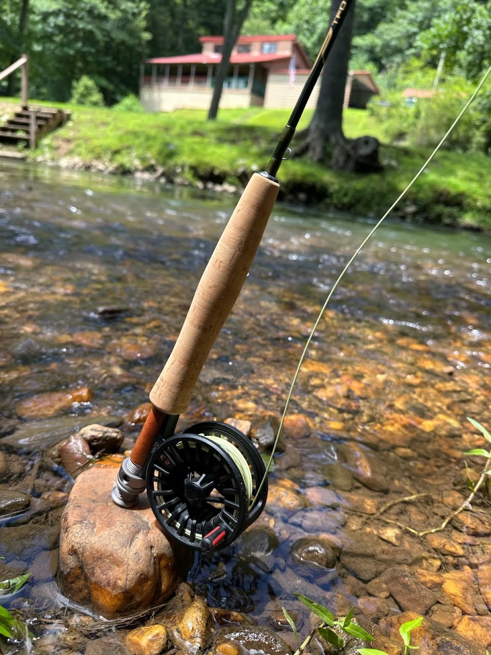 Fishing cabin on the Toccoa River in North Georgia